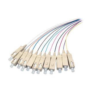 EFB Faserpigtail SC OM2 farbiges Set 2m - 12 Stck