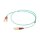 EFB Duplex Patchkabel Flat-Twin SC-SC OM3 50m LSZH 3x5mm aqua