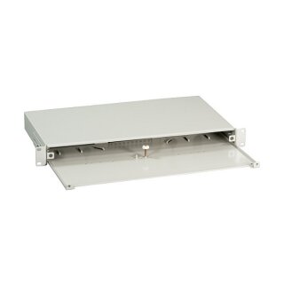 EFB Spleibox ausziehbar 1HE ohne Frontblende, unbestckt, grau