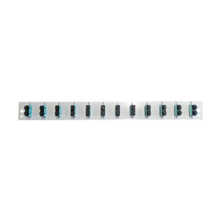EFB Bestckte Frontblende mit 12 x SC Duplex Kupplung OM3 vertikal, grau