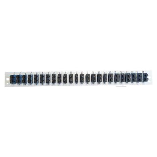 EFB Bestckte Frontblende mit 24 x SC Duplex Kupplung OS2 vertikal, schwarz