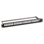 EFB Verteilerfeld 19" 1HE 24-Port metall grau mit...