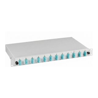 EFB Spleibox gr ausziehbar SC OM3 48xPigtail abgesetzt & 24xDuplex-Kupplung