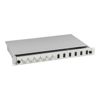 EFB Spleibox gr ausziehbar LC OM4 48xPigtail abgesetzt & 24xDuplex-Kupplung