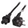 EFB Warmgerteleitung CEE 7/7 90 auf C15, schwarz, 3 m, 3 x 1,00 mm H05RN-F (Gummi)