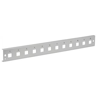 EFB Frontblende 12xE2000Duplex, E2000 Compact (RDM) gerade Vers. gr