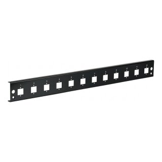 EFB Frontblende 12xE2000Duplex, E2000 Compact (RDM) gerade Vers. sw