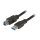 EFB USB3.0 Anschlusskabel A-B, St.-St., 1,0m, schwarz, Premium