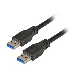 EFB USB3.0 Anschlusskabel A-A, St.-St., 5,0m, schwarz, Premium