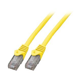 EFB RJ45 Patchkabel Cat.6 U/UTP LSZH CCA gelb 0,5m