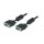 EFB SVGA/HDTV Anschlusskabel, 2x HD-DSub 15, St.-St., 10,0m, schwarz