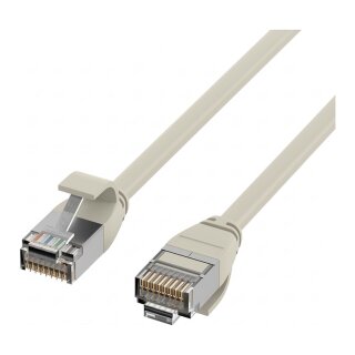 EFB RJ45 Patchkabel Cat.6A U/FTP TPE 4mm ultraflex grau 0,25m