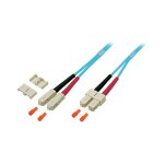 EFB Duplex Patchkabel SC-SC OM3 0,5m LSZH 3mm aqua