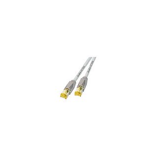 EFB RJ45 Patchkabel Cat.6A S/FTP LSZH Draka UC900 TM31 grau 15m