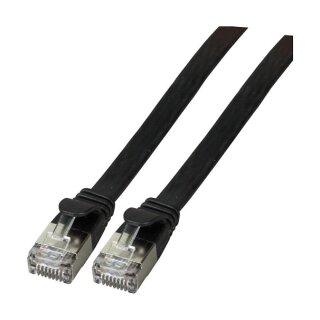 EFB RJ45 Patchkabel Cat.6A U/FTP TPE 4mm ultraflex schwarz 2m
