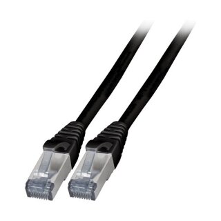 EFB RJ45 Patchkabel Cat.6A S/FTP TPE, 6KV schwarz 15m