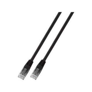 EFB RJ45 Patchkabel Cat.6 U/UTP PVC CCA schwarz 1,5m