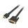 EFB HighSpeed HDMI - DVI Kabel,HDMI A - DVI 24+1 St-St 5m, schwarz