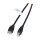 EFB USB2.0 Anschlusskabel A-B, St.-St., 5,0m, schwarz, LSZH