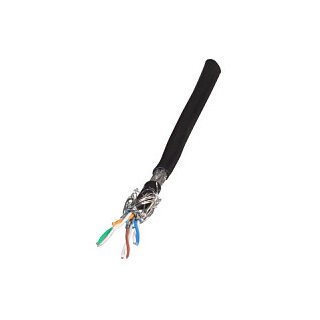 EFB Rohkabel Cat7 S/FTP LSZH 100.00m Ring schwarz