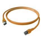 EASYLAN FlexBoot Patchkabel Kat.6A S/FTP orange 1m