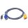 ATEN 2L-5203UP KVM-Kabel VGA USB mit eingebautem PS/2-USB-Konverter schwarz 3m