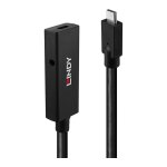 LINDY 5m USB 3.2 Gen 2 C/C Aktivverlängerung