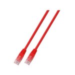 EFB RJ45 Patchkabel Cat.6 U/UTP PVC CCA rot 0,25m