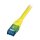 EFB RJ45 Patchkabel Cat.6A U/UTP LSZH Premium 500MHz gelb 1m