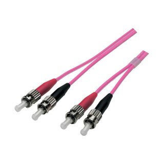 EFB Duplex Patchkabel ST-ST OM4 5m LSZH 3mm erikaviolett
