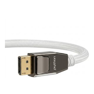 Python DP1.2 Kabel AKTIV 4K2K Nylongeflecht weiß 10m