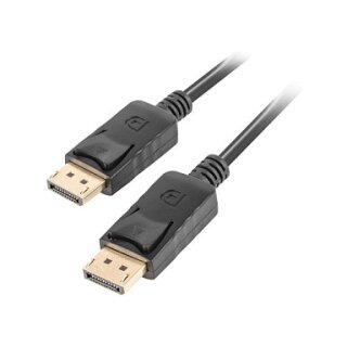 LANBERG Displayport M/M 19 PIN V1.2 Kabel 0,5m 4K schwarz