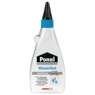 Ponal Holzleim Wasserfest, Flasche mit 550g, 9H PN10S