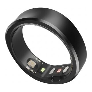 RingConn Smart Ring Gen2 für Frauen und Männer - Schlaf- und Fitness Tracking Wearable - Herzfrequenz - Matt-Schwarz Größe 9
