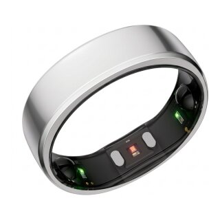RingConn Smart Ring Gen2 für Frauen und Männer - Schlaf- und Fitness Tracking Wearable - Herzfrequenz - Zukunftssilber Größe 10