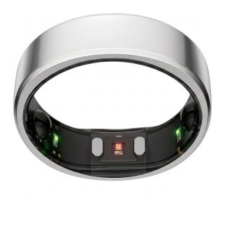 RingConn Smart Ring Gen2 für Frauen und Männer - Schlaf- und Fitness Tracking Wearable - Herzfrequenz - Zukunftssilber Größe 12