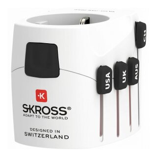 SKROSS Weltreiseadapter PRO World und USB 7A
