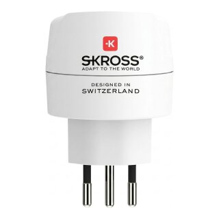 Skross Europe to Switzerland + Italy + Brazil Reiseadapter