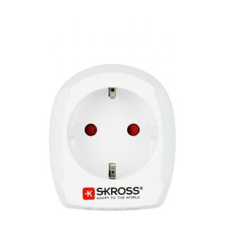 Skross Europe to UK Reiseadapter Retail, fr 2- und 3-polige Gerte