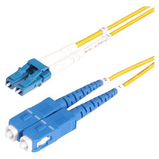 StarTech 1m OS2 LWL Patchkabel LC zu SC (UPC)