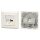 EFB Rahmenset 2-Port, für Keystones, DIN49075, weiß