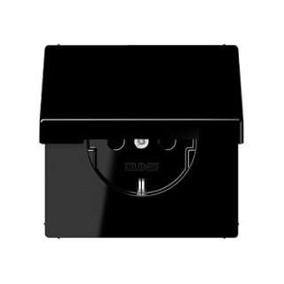 Jung LS1520KLSW SCHUKO Steckdose m.Klappd. 16A 250V LS schwarz