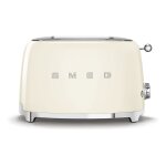 SMEG Toaster 2-Schlitz kompakt 50s Style TSF01CREU,...