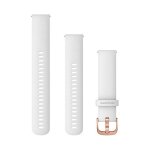 Garmin Ersatzarmband 20mm Silikon Wei/Gold Schnalle