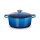 Le Creuset 21177242202430 Signature Gusseisen-Bräter mit Deckel, 24 cm, Azure