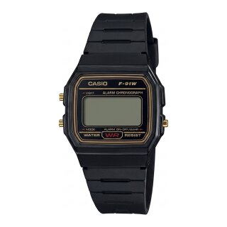 Casio F-91W Collection Unisex Digital Armbanduhr, schwarz