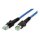 EASYLAN VarioBoot Patchkabel Kat.6A S/FTP blau 1m