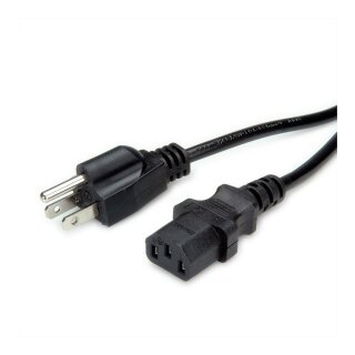 VALUE Netzkabel NEMA-5 auf C13 fr USA, schwarz, 1,8 m