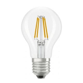 OSRAM LED Classic A 40 Filament P 3.4W 827 Clear E27 LED-Lampen, klassische Kolben
