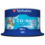 1x50 Verbatim CD-R 80 / 700MB 52x Speed wide printable...